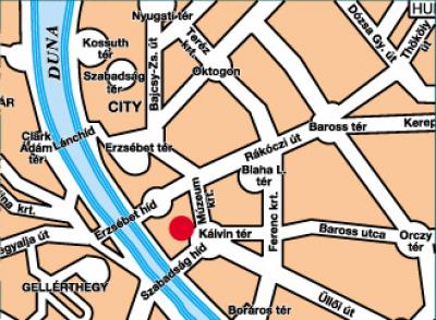 Mapa del Hotel Mercure Korona - Hotel en el centro - Hotel Mercure Budapest Korona**** - situado en el corazón de Budapest